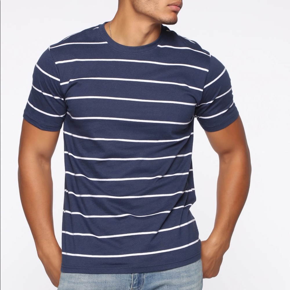 Fashion Nova Men Navy Tee
